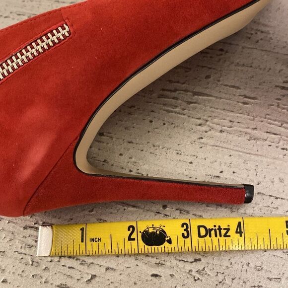❤️Nine West Felycia Red Genuine Suede Pumps - Picture 9 of 11